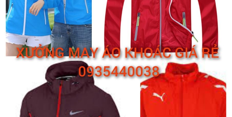 xưởng may áo khoác học sinh