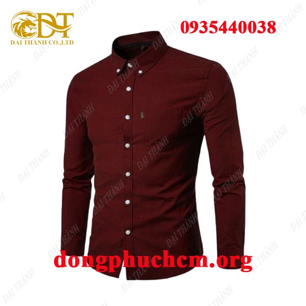 may áo sơ mi đồng phục