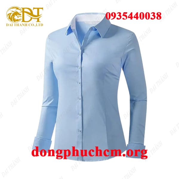 may áo sơ mi đồng phục