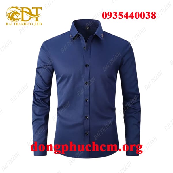 may áo sơ mi đồng phục