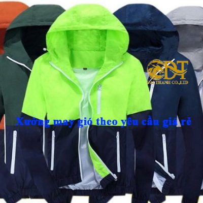 xưởng may áo gió theo yêu cầu giá rẻ