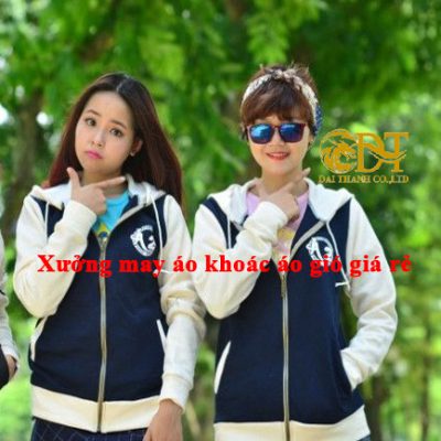 xưởng may áo khoác áo gió giá rẻ