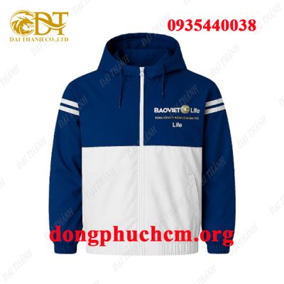 May áo khoác đồng phục Bảo Việt