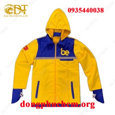 May áo khoác đồng phục Be