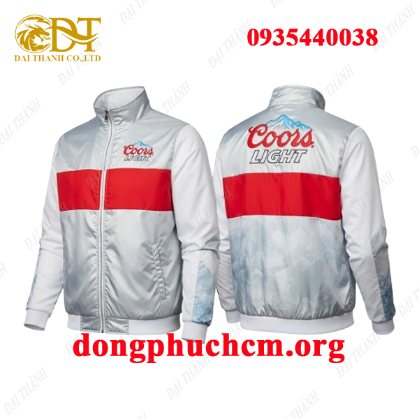 May áo khoác đồng phục Coors Light
