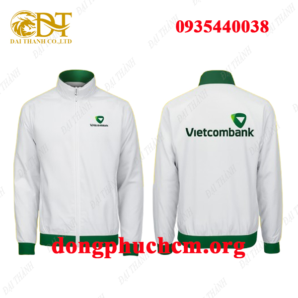 May áo khoác ngân hàng Vietcombank