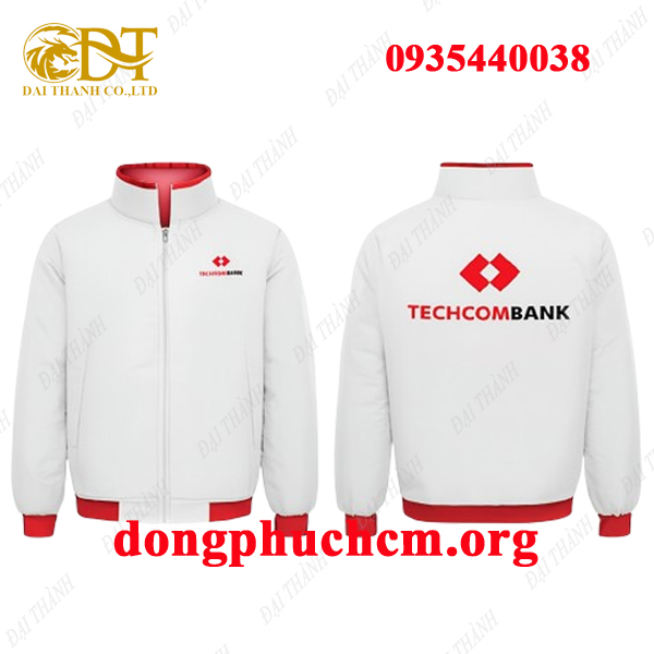 May áo khoác ngân hàng Techcombank