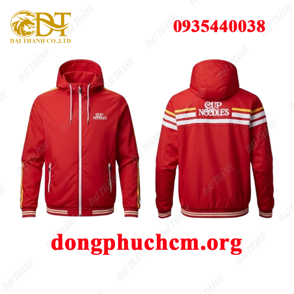 May áo khoác đồng phục hãng Cup Noodles giá rẻ