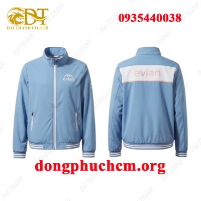 May áo khoác đồng phục hãng Evian giá rẻ