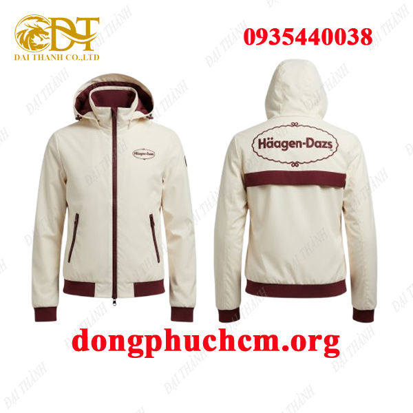 May áo khoác đồng phục hãng Häagen - Dazs giá rẻ