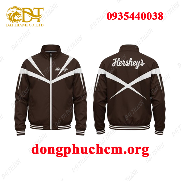 May áo khoác đồng phục hãng Hershey's giá rẻ