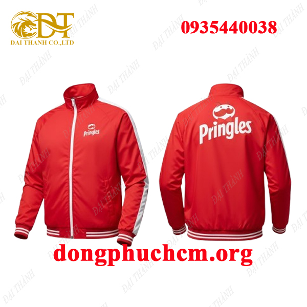 May áo khoác đồng phục hãng Pringles giá rẻ