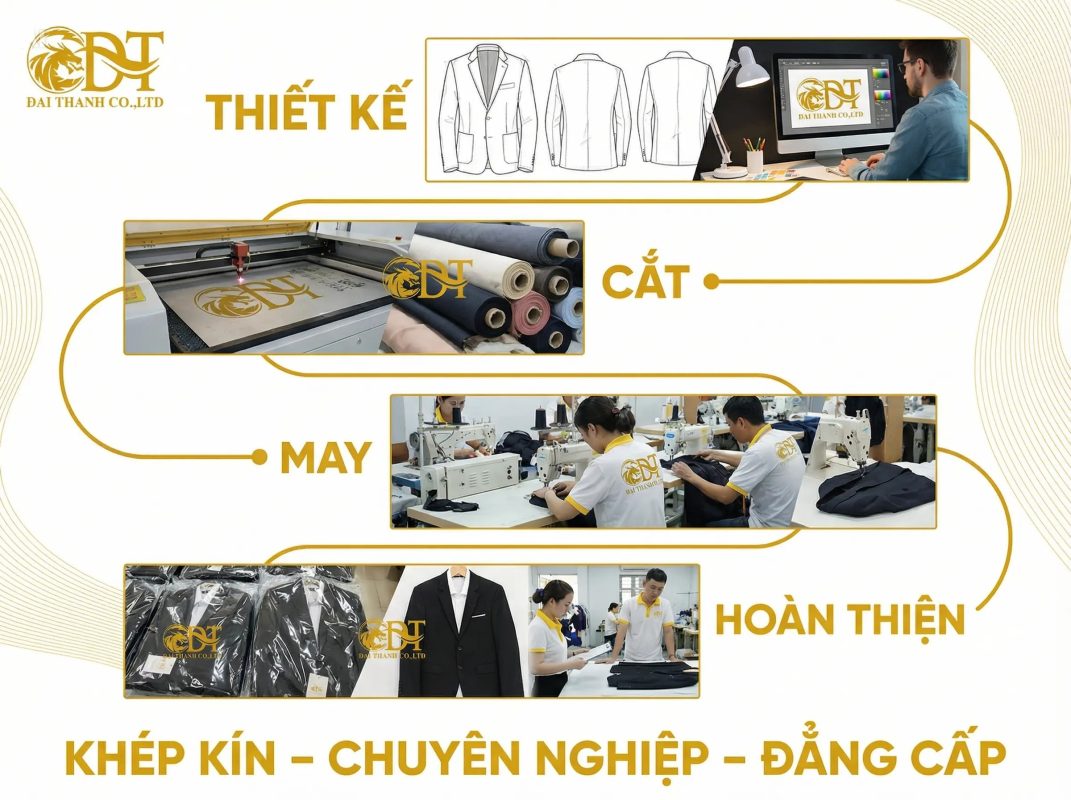 Quy trình may áo khoác