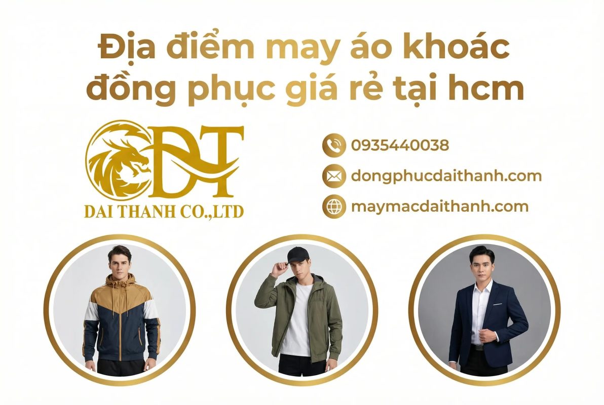 Địa điểm may áo khoác đồng phục giá rẻ tại HCM