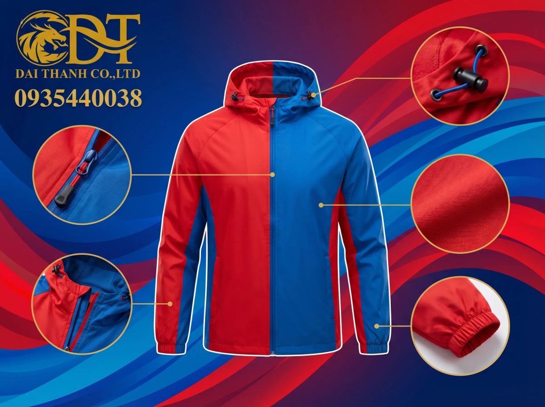 May áo khoác đồng phục