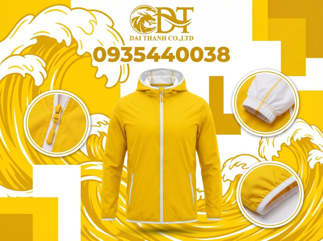 May áo khoác đồng phục