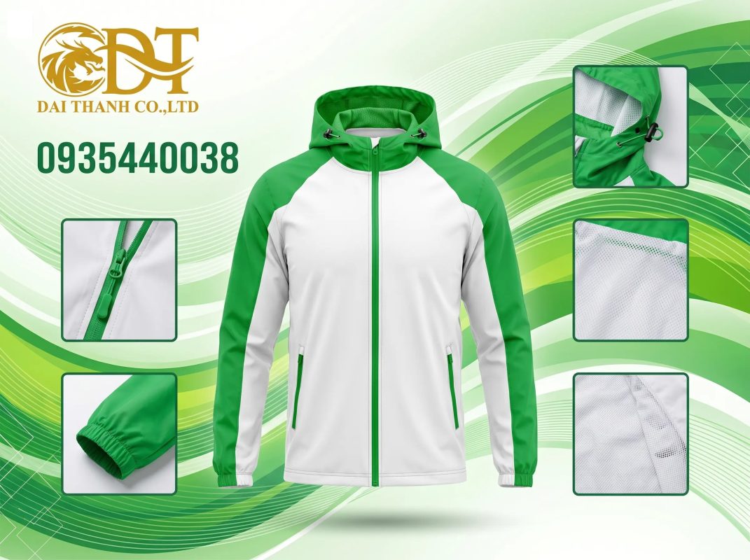 May áo khoác đồng phục