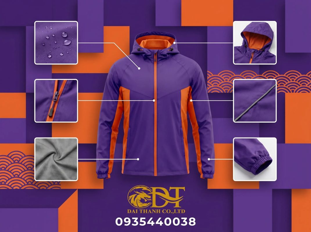 May áo khoác đồng phục