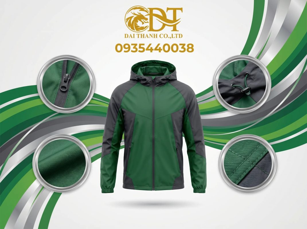 May áo khoác đồng phục