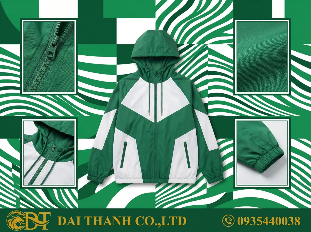 May áo khoác đồng phục