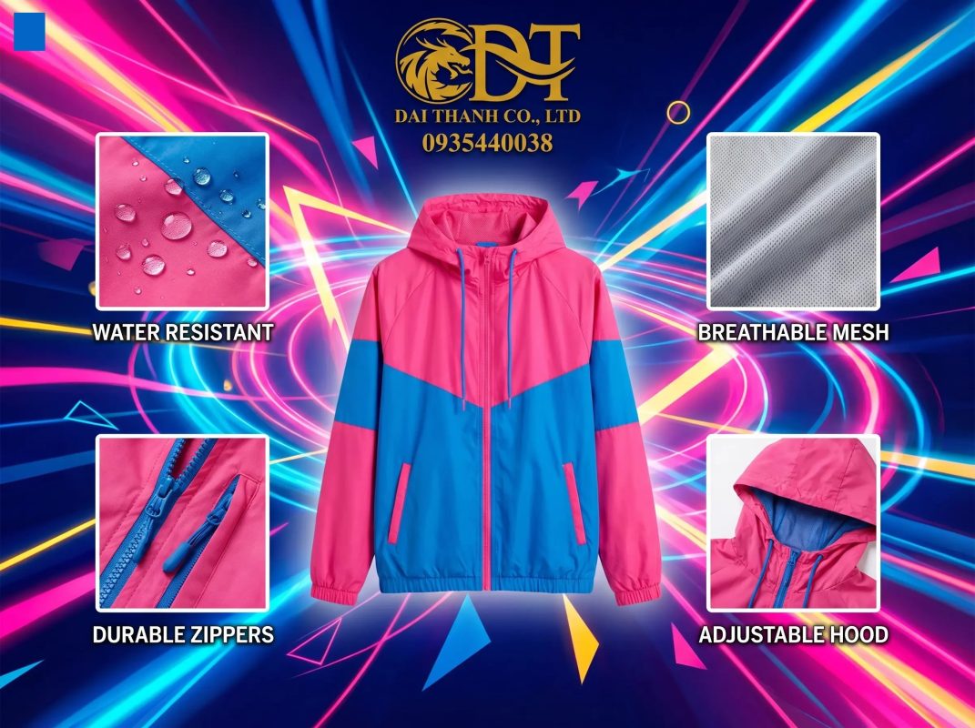 May áo khoác đồng phục