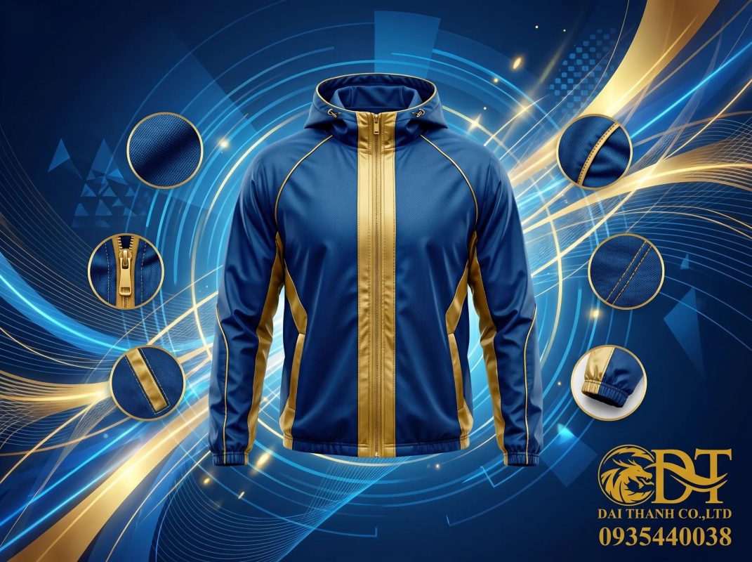 May áo khoác đồng phục