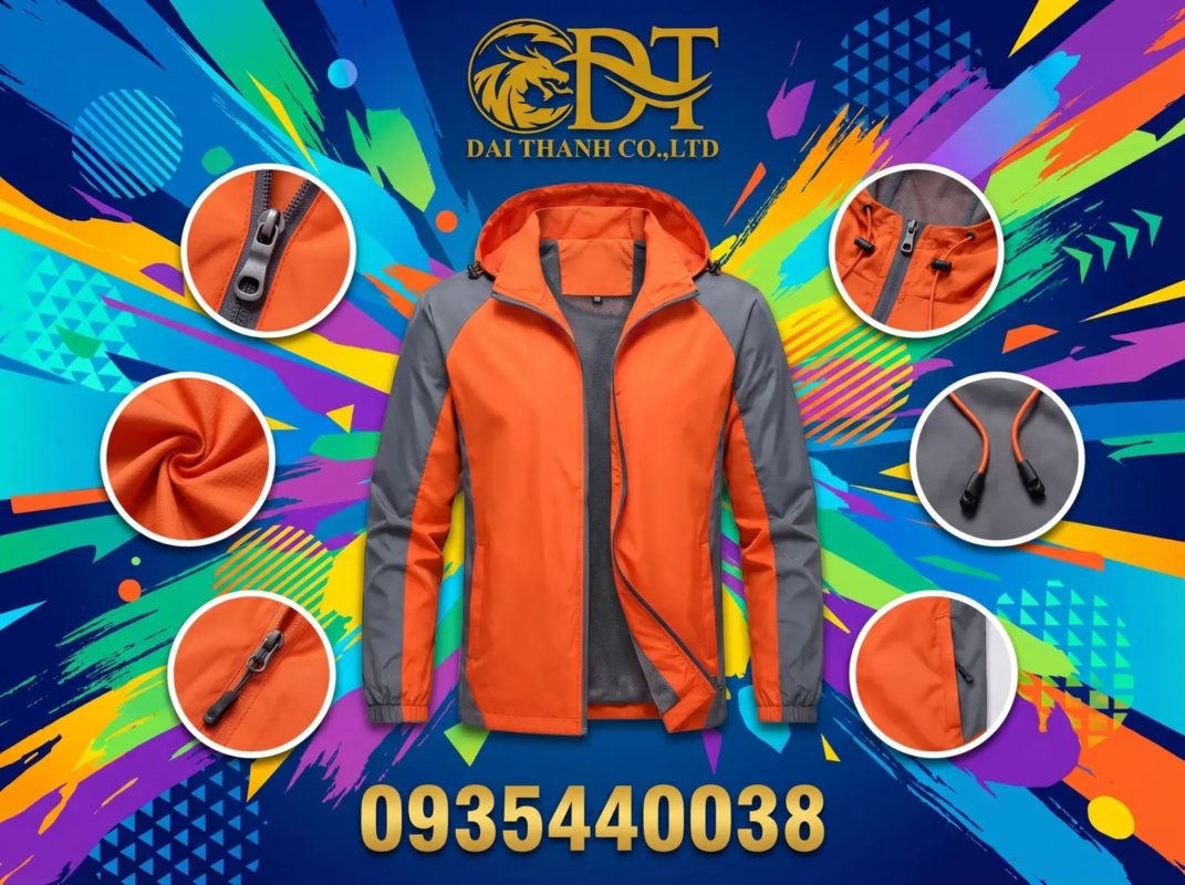 May áo khoác đồng phục