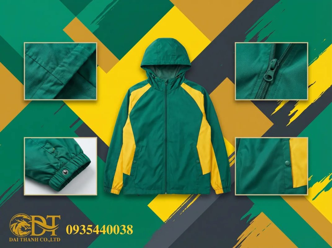 May áo khoác đồng phục