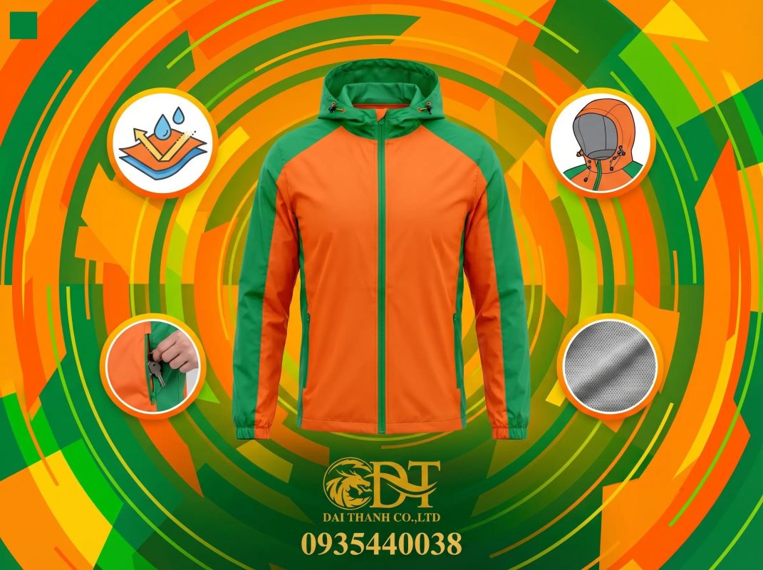 May áo khoác đồng phục