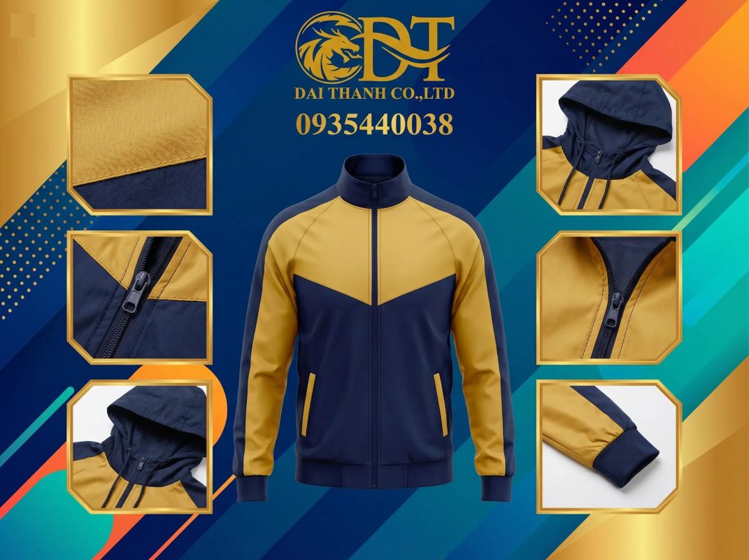 May áo khoác đồng phục