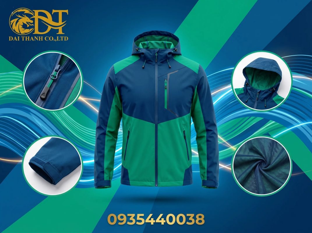 May áo khoác đồng phục