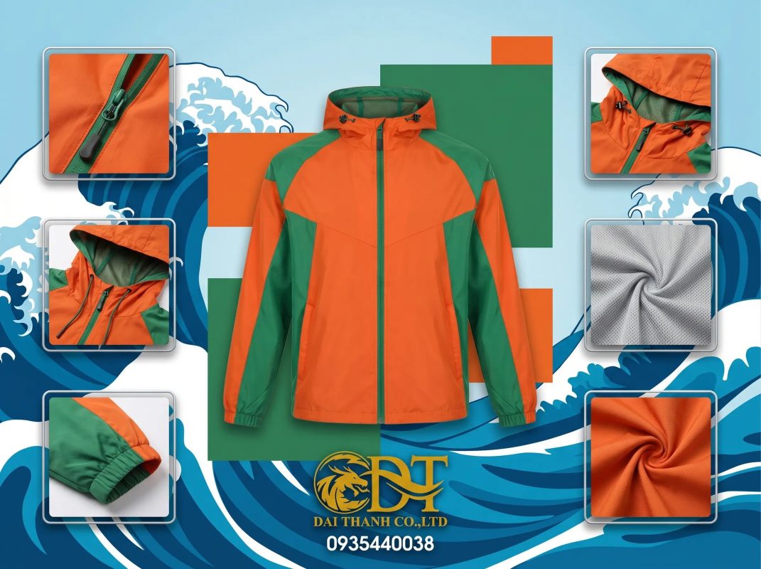 May áo khoác đồng phục