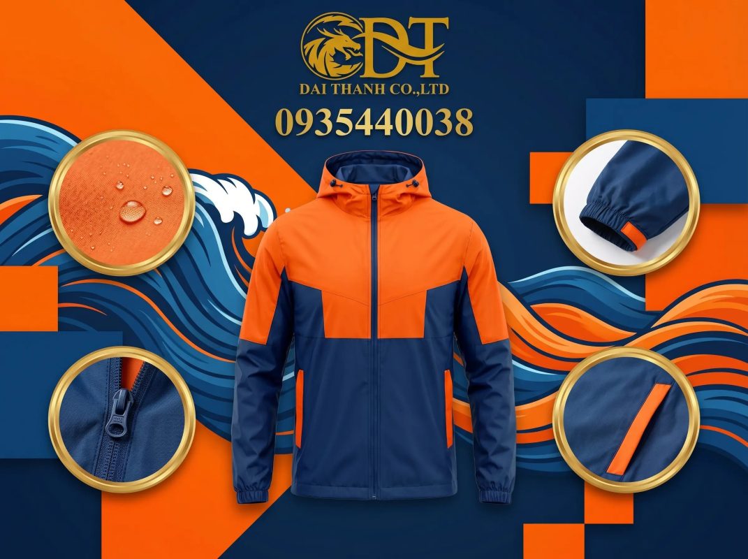 May áo khoác đồng phục