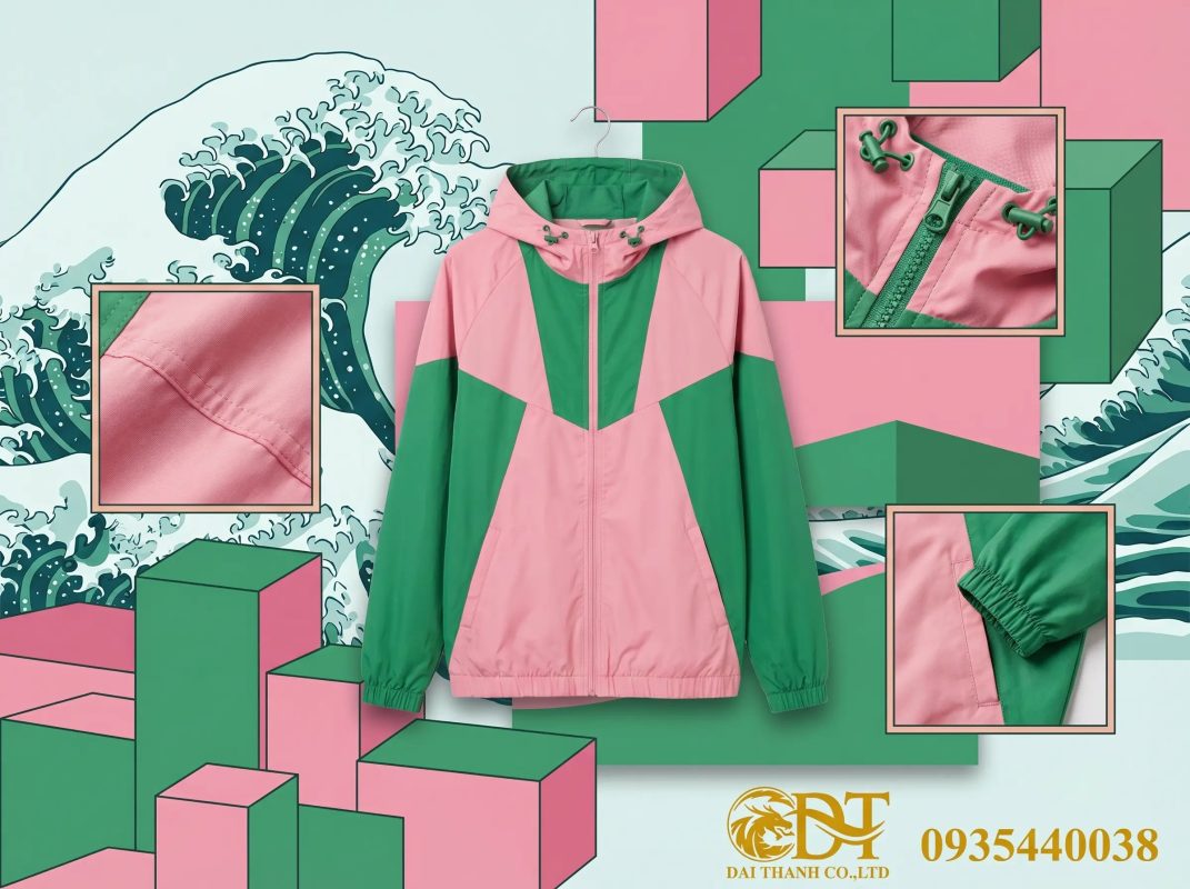 May áo khoác đồng phục