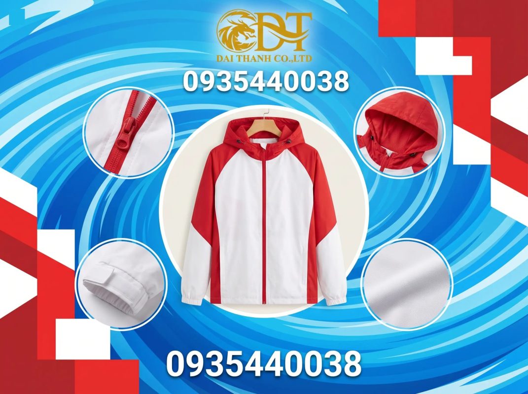 May áo khoác đồng phục