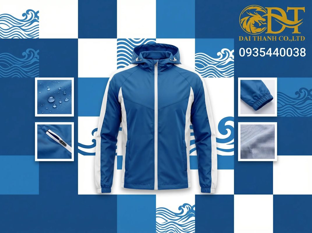 May áo khoác đồng phục