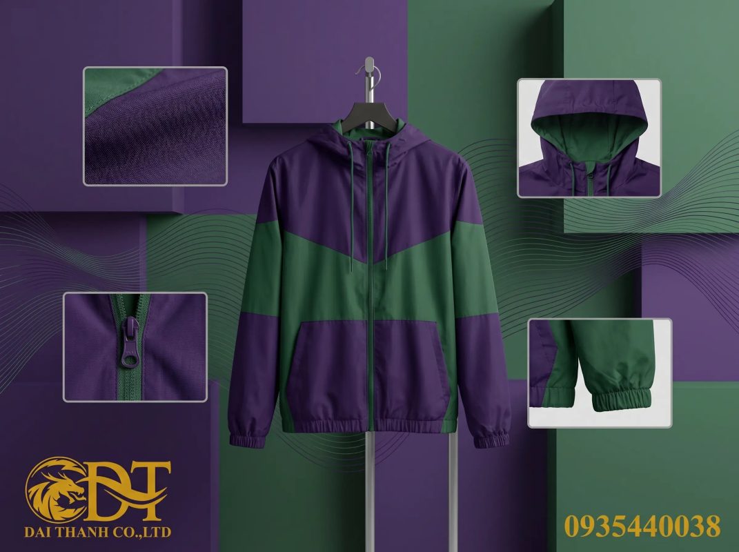 May áo khoác đồng phục