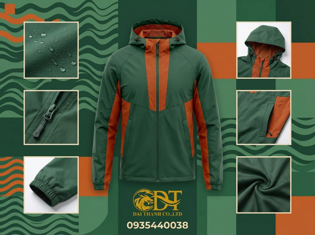 May áo khoác đồng phục