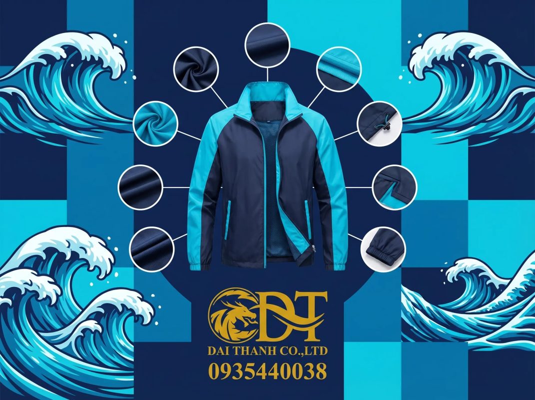 May áo khoác đồng phục