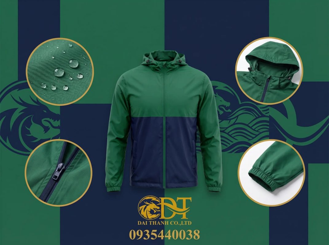 May áo khoác đồng phục