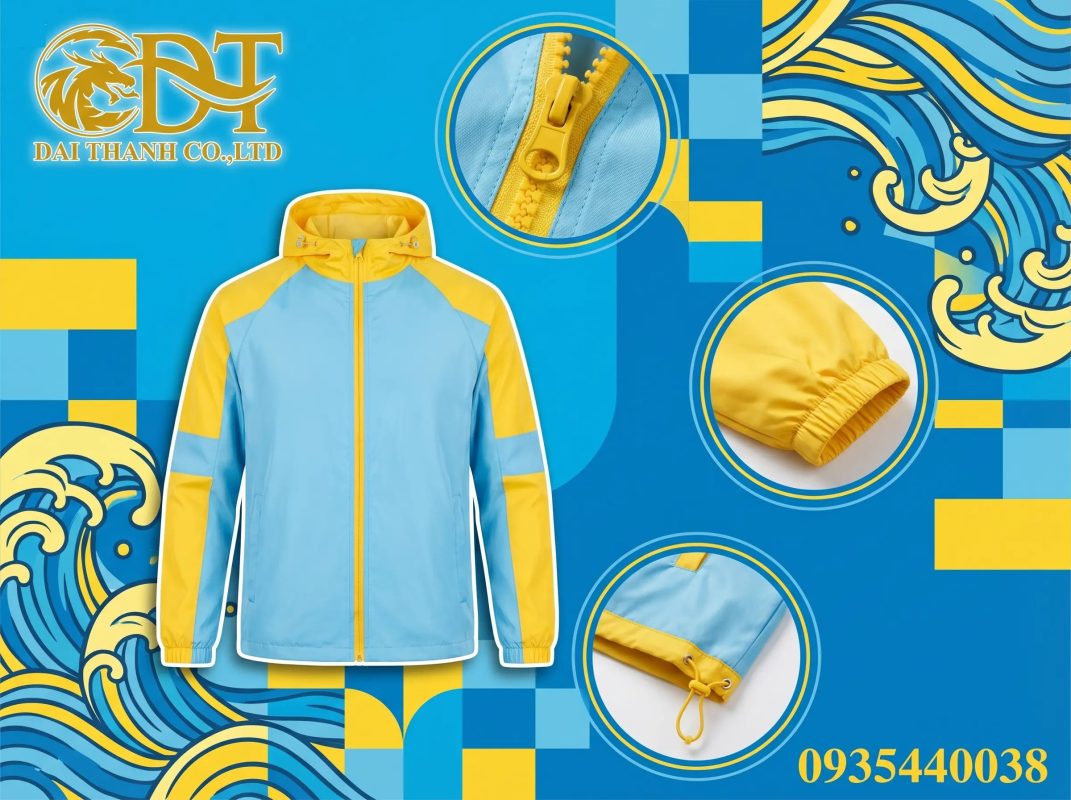 May áo khoác đồng phục