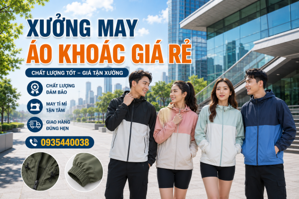 Xưởng may áo khoác giá cực rẻ