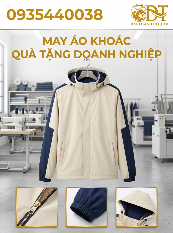 May áo khoác quà tặng doanh nghiệp